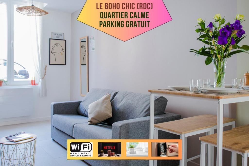 Ideal Pro & Couple - 2 Logements Theme Boho Chic Rdc & Dandy 1Er Etage - Quartier Calme - Jardin - Wifi Hd - Smart Tv - Parking Gratuit - Proche Centre & Transports - Ask Home فالنسيان المظهر الخارجي الصورة